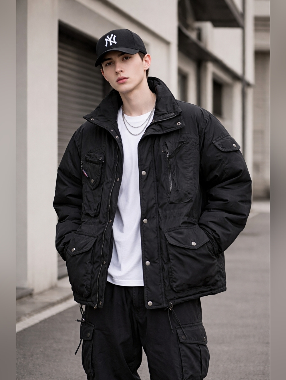 Triple FAT Goose Black Puffer Jacket XL